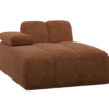 Mojo chaise longue element links wollig roestbruin
