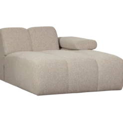 Mojo chaise longue element rechts boucle beige melange