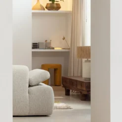 Mojo chaise longue element rechts boucle beige melange