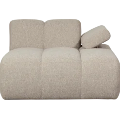 Mojo chaise longue element rechts boucle beige melange