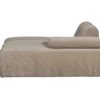 Mojo chaise longue element rechts ribstof donkerzand