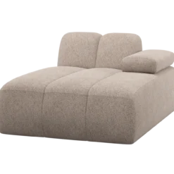 Mojo chaise longue element rechts wollig donkerzand