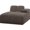 Mojo chaise longue element rechts wollig bruin