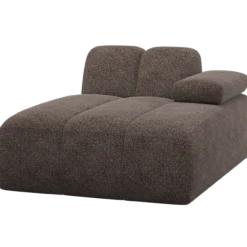 Mojo chaise longue element rechts wollig bruin