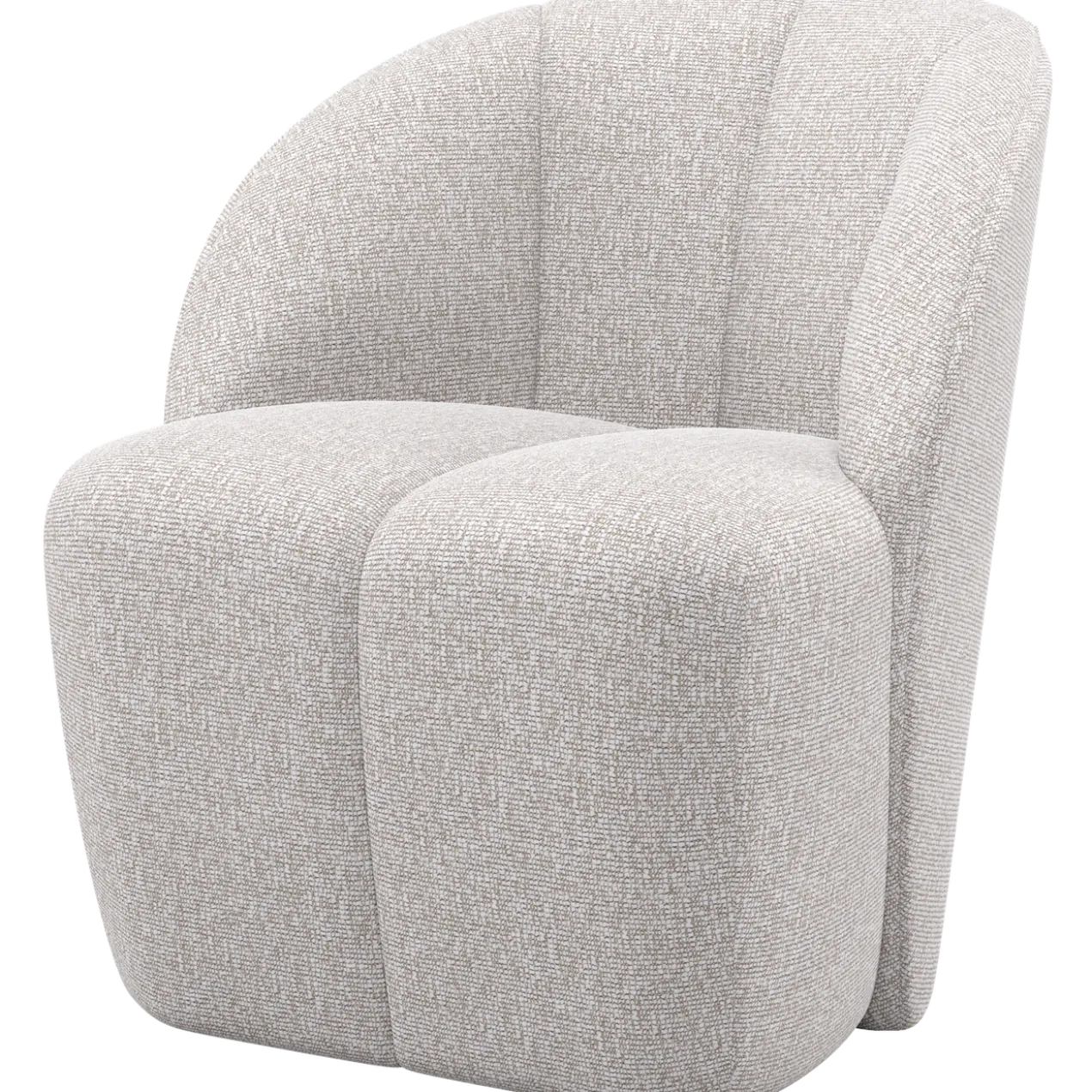Mojo draaifauteuil boucle ecru melange