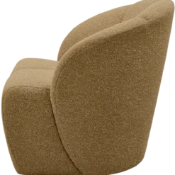 Mojo draaifauteuil boucle geel/bruin melange
