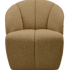 Mojo draaifauteuil boucle geel/bruin melange