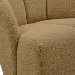 Mojo draaifauteuil boucle geel/bruin melange