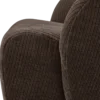 Mojo draaifauteuil ribstof bruin