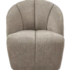 Mojo draaifauteuil ribstof donkerzand