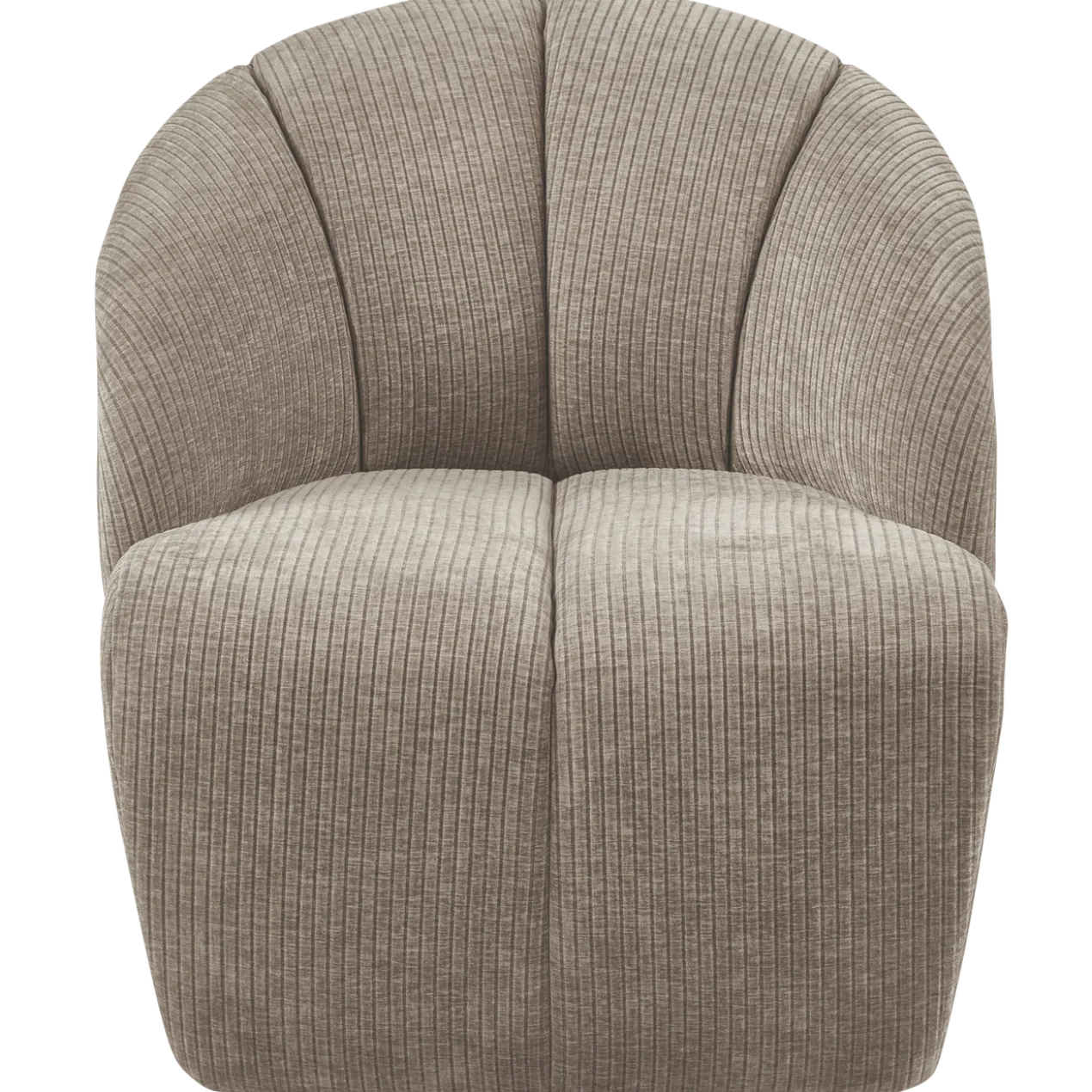 Mojo draaifauteuil ribstof donkerzand