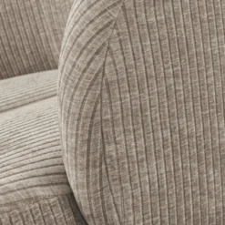 Mojo draaifauteuil ribstof donkerzand