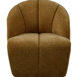 Mojo draaifauteuil ribstof honinggeel