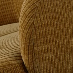 Mojo draaifauteuil ribstof honinggeel