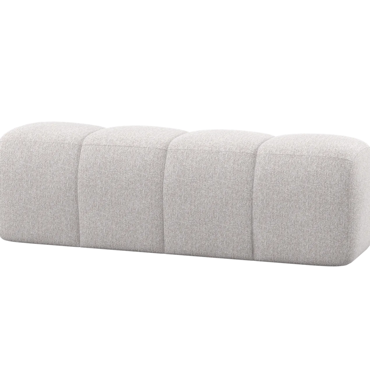 Mojo eetbank 164 cm boucle ecru melange