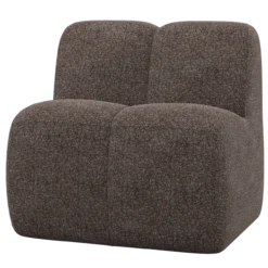 Mojo eetbank 84 cm met rugleuning wollig bruin
