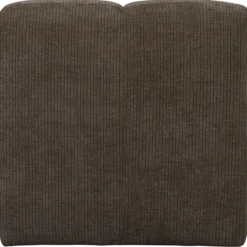 Mojo eetbank 84 cm met rugleuning ribstof bruin