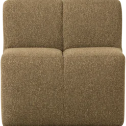 Mojo eetbank 84cm met rugleuning boucle geel/bruin melange