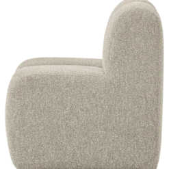 Mojo eetbank 84 cm met rugleuning boucle beige melange
