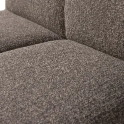 Mojo eetbank 84 cm met rugleuning boucle bruin melange