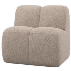 Mojo eetbank 84 cm met rugleuning wollig donkerzand