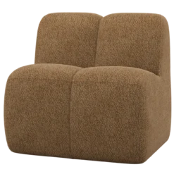 Mojo eetbank 84 cm met rugleuning wollig honinggeel