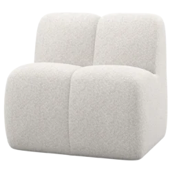 Mojo eetbank 84 cm met rugleuning wollig ecru