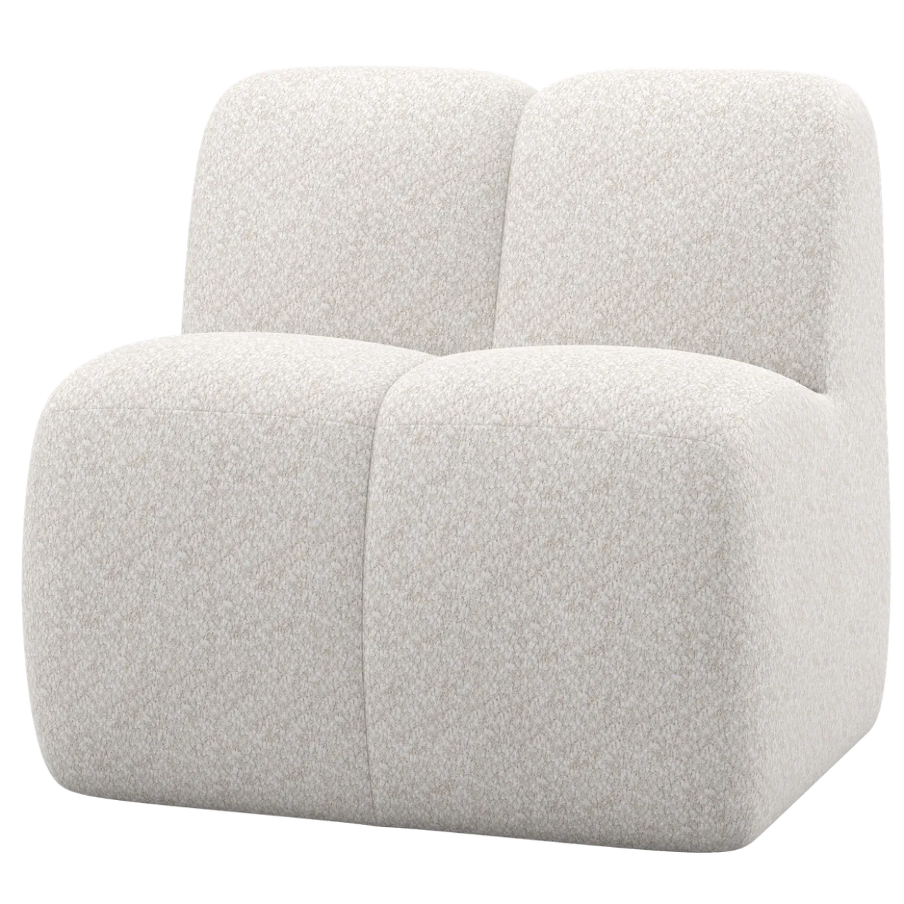 Mojo eetbank 84 cm met rugleuning wollig ecru