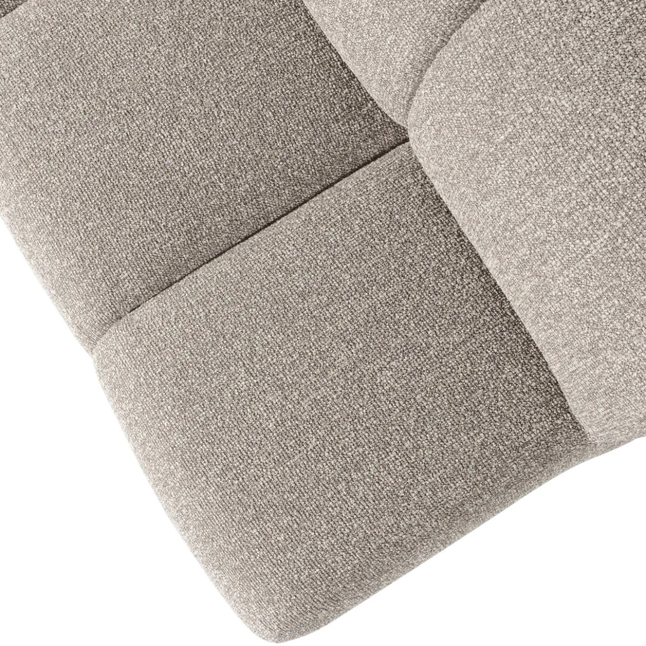 Mojo eetbank 164 cm met rugleuning boucle beige melange