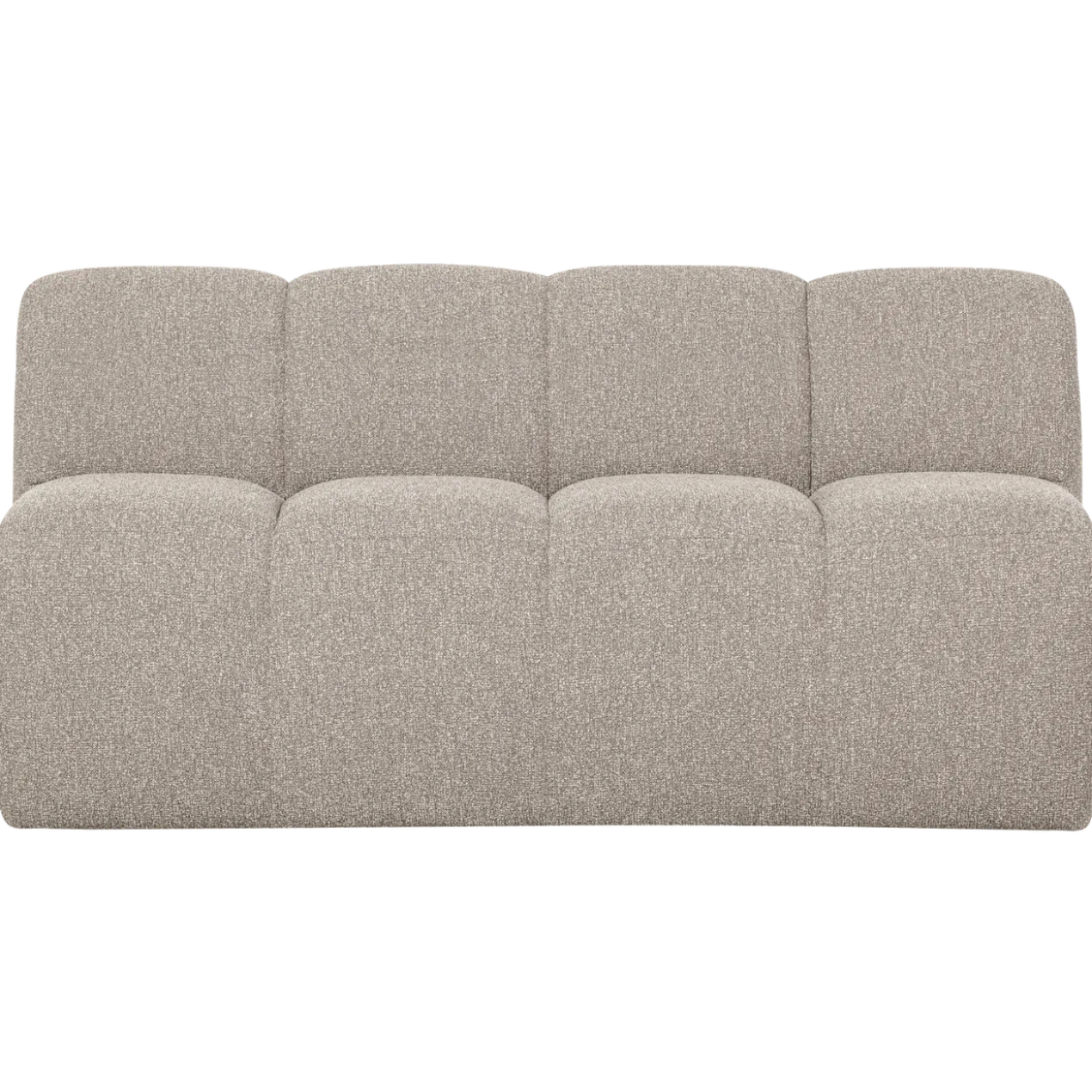 Mojo eetbank 164 cm met rugleuning boucle beige melange