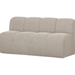 Mojo eetbank 164 cm met rugleuning boucle beige melange
