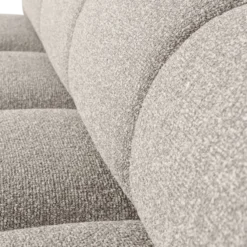 Mojo eetbank 164 cm met rugleuning boucle beige melange