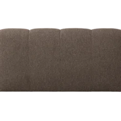 Mojo eetbank 164 cm met rugleuning boucle bruin melange
