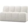 Mojo eetbank 164 cm met rugleuning wollig ecru
