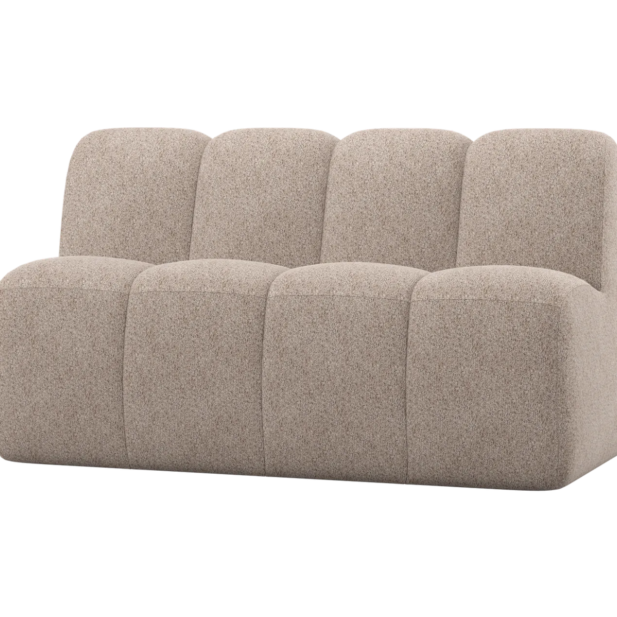 Mojo eetbank 164 cm met rugleuning wollig donkerzand