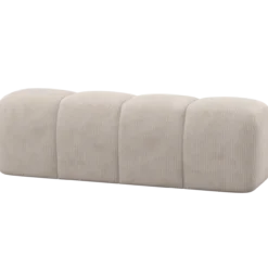 Mojo eetbank 164 cm ribstof ecru