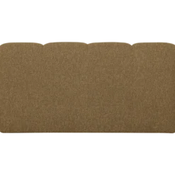 Mojo eetbank 164 cm rugleuning boucle geel/bruin melange