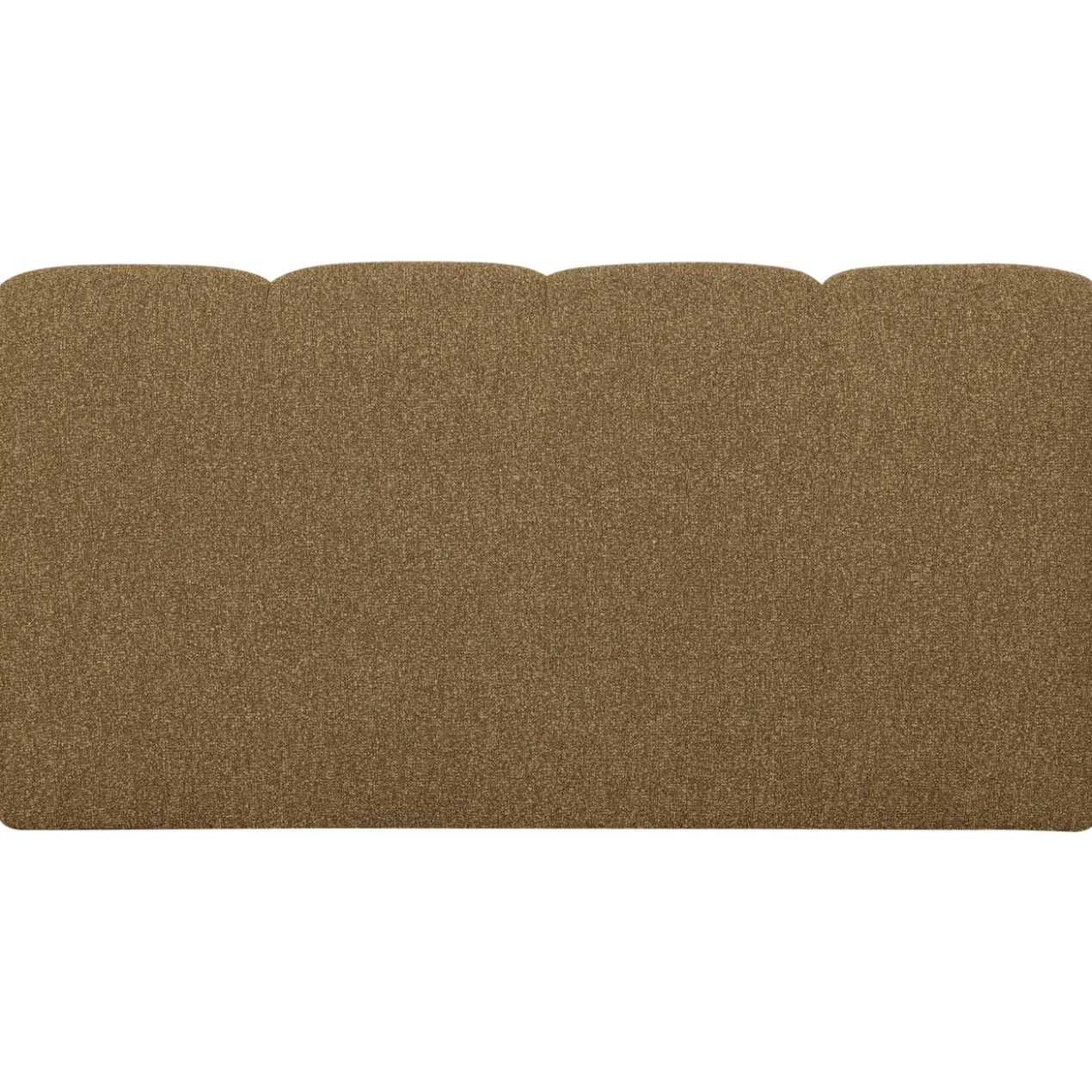 Mojo eetbank 164 cm rugleuning boucle geel/bruin melange