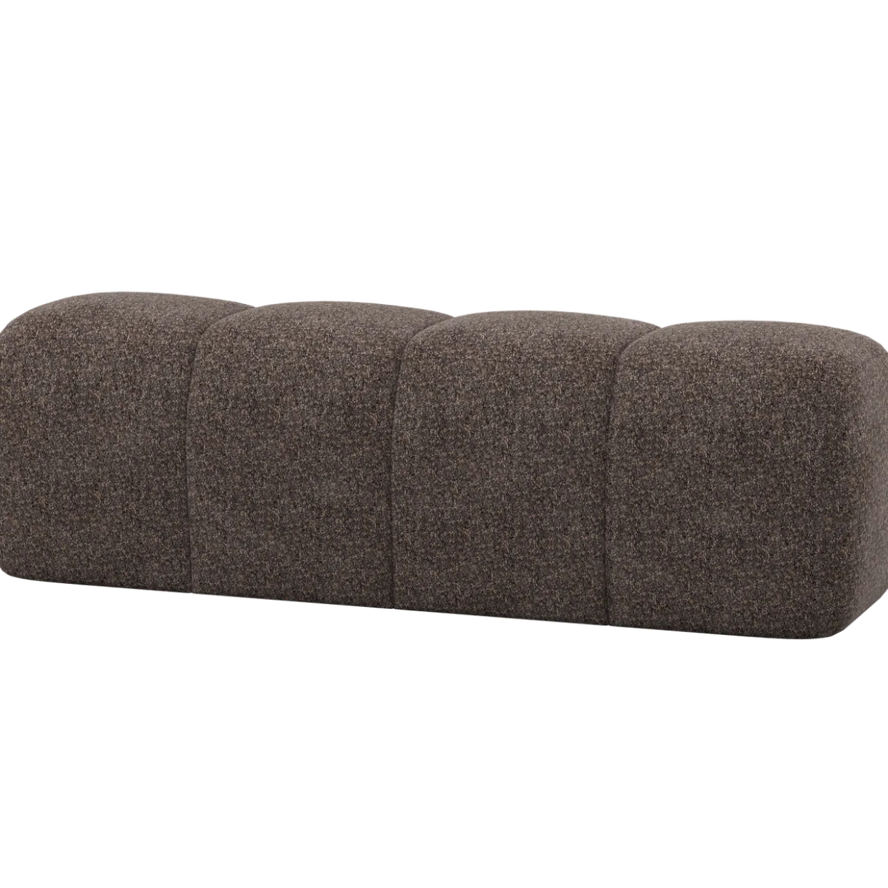 Mojo eetbank 164 cm wollig bruin
