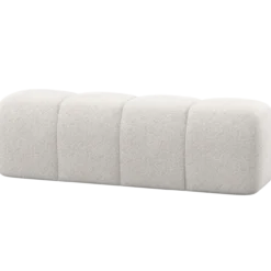 Mojo eetbank 164 cm wollig ecru