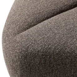 Mojo eetbank hoek met rugleuning boucle bruin melange