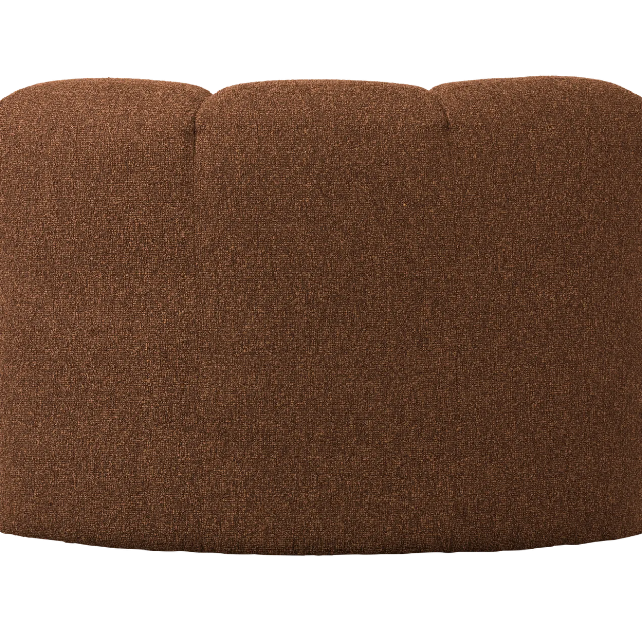 Mojo eetbank hoek met rugleuning boucle roestbruin melange