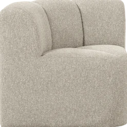 Mojo eetbank hoek met rugleuning boucle beige melange
