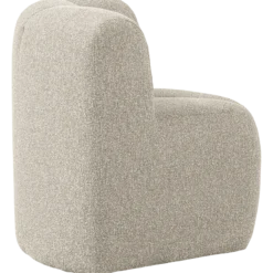 Mojo eetbank hoek met rugleuning boucle beige melange