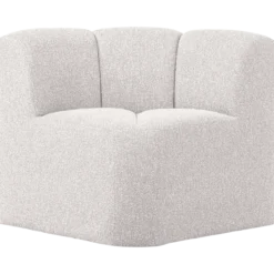 Mojo eetbank hoek met rugleuning boucle ecru melange