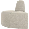 Mojo eetbank hoek rond rugleuning boucle beige melange [fsc]