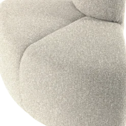 Mojo eetbank hoek rond rugleuning boucle beige melange [fsc]