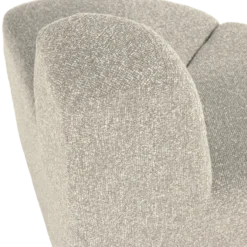Mojo eetbank hoek rond rugleuning boucle beige melange [fsc]