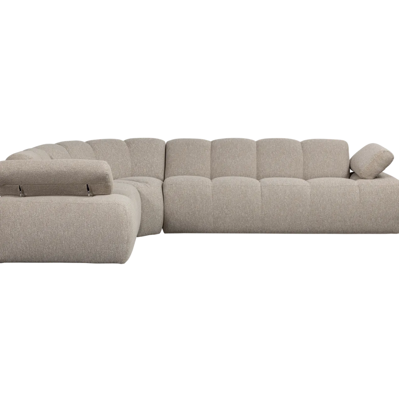 Mojo hoekbank links boucle beige melange
