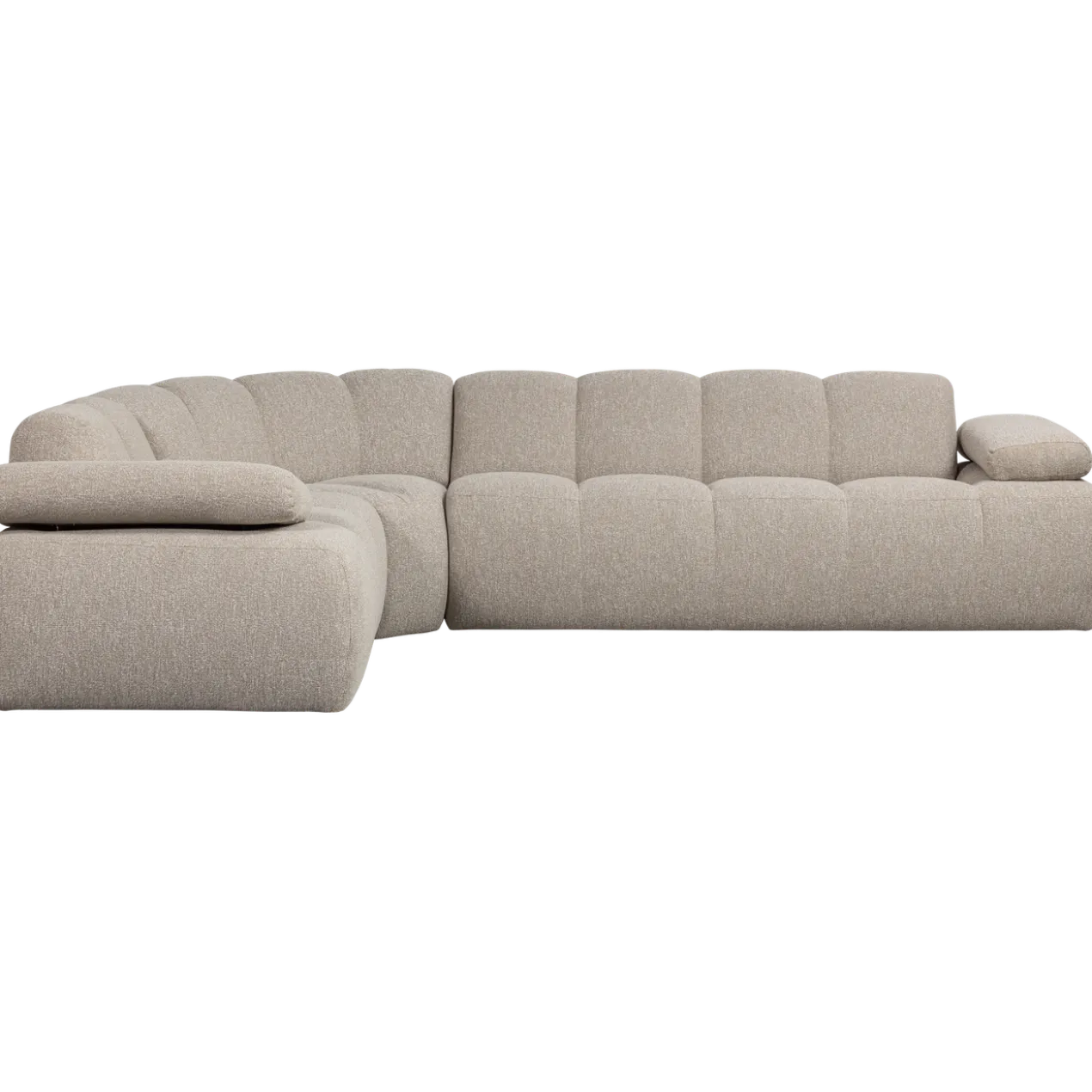 Mojo hoekbank links boucle beige melange